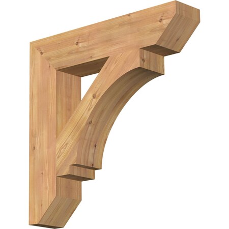 Ekena Millwork Imperial Slat Smooth Bracket, Western Red Cedar, 5 1/2"W x 28"D x 28"H BKT06X28X28IMP06SWR